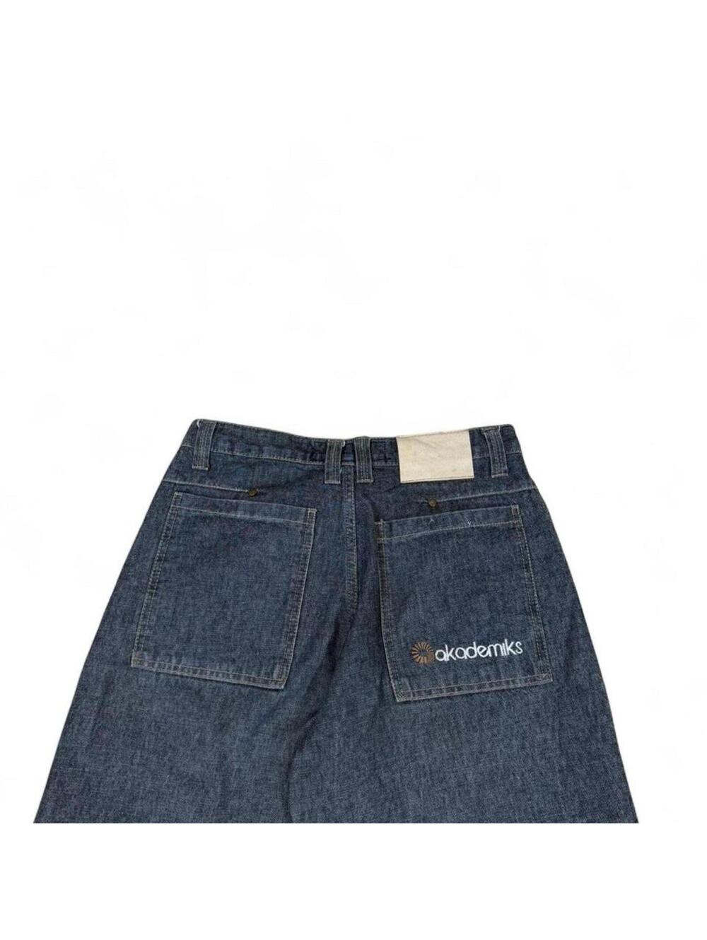 Akademiks y2k style denim jeans with unique style - Picture 3 of 8